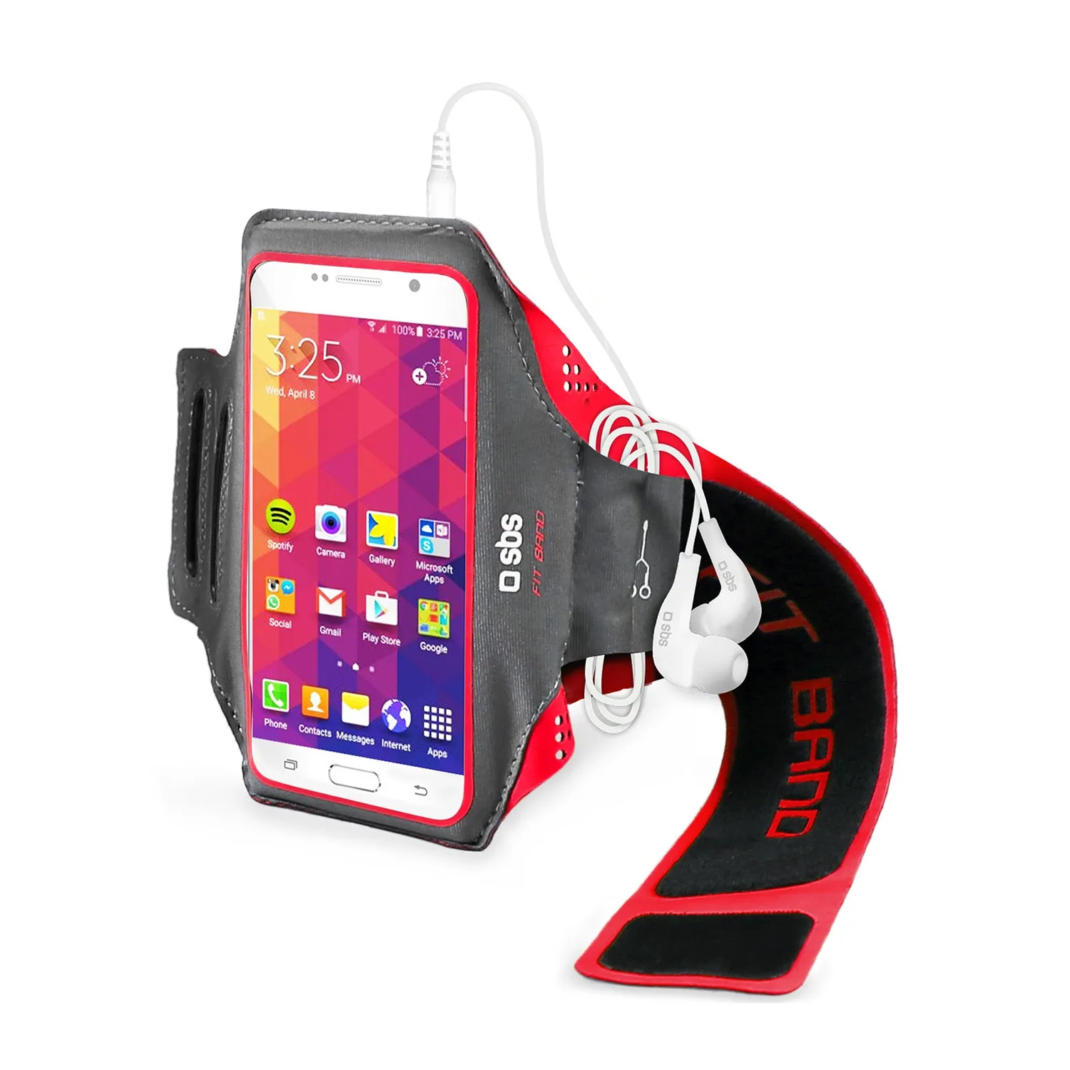 SBS Runner Pro Sportarmband 5 Zoll gelb