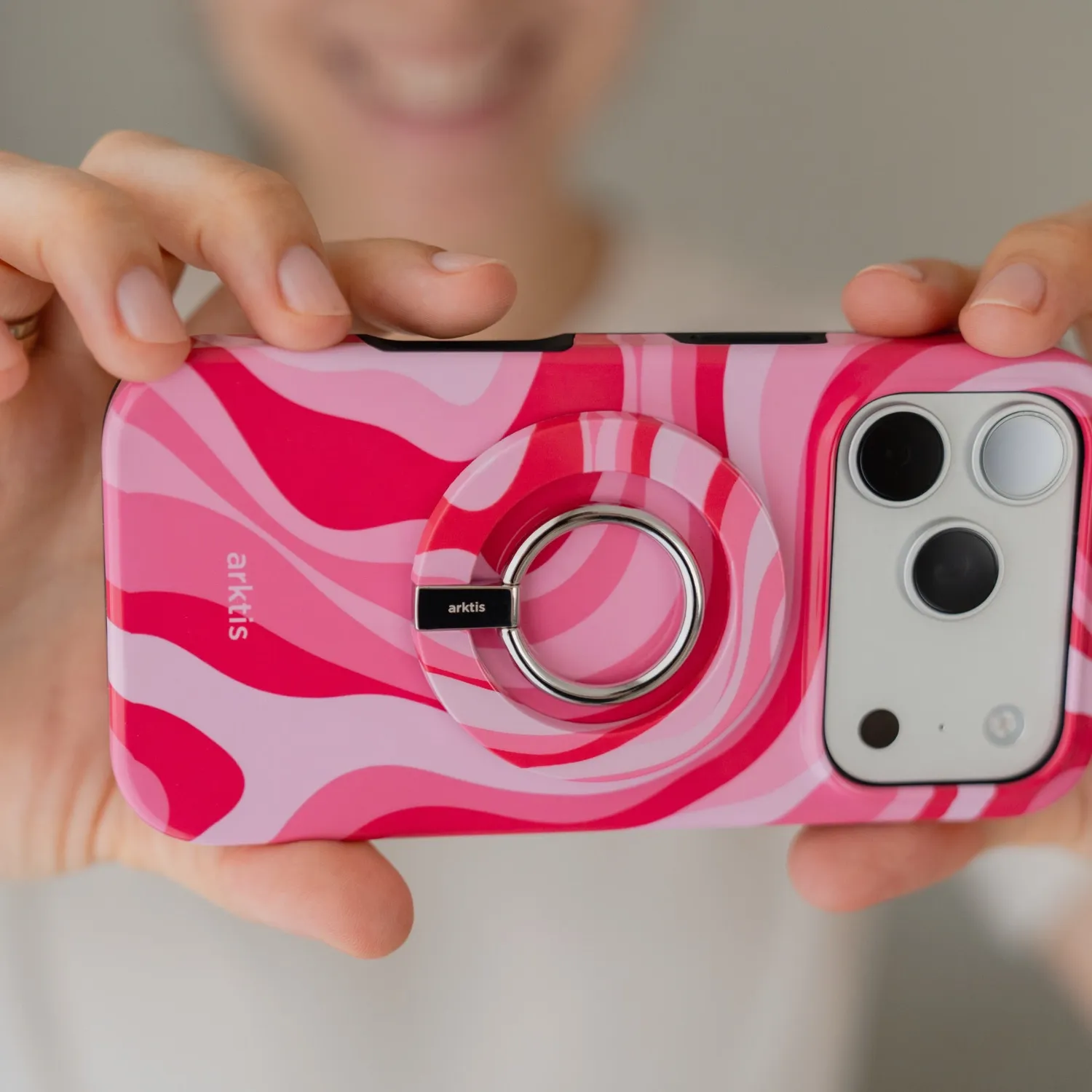 arktis Aura Pink MagSafe Ringhalter N52