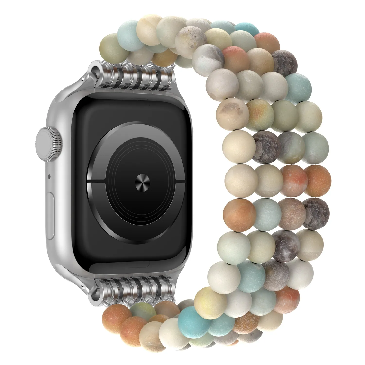 arktisband Ocean Spirit Apple Watch Armband Amazonit-Perlen 49/46/45/44 mm