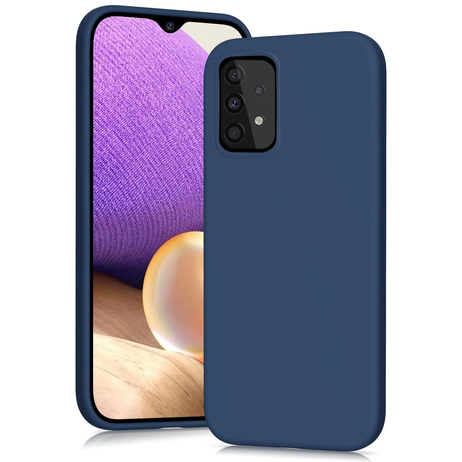 YATWIN Galaxy A32 5G Hülle Silikon schwarz dünn