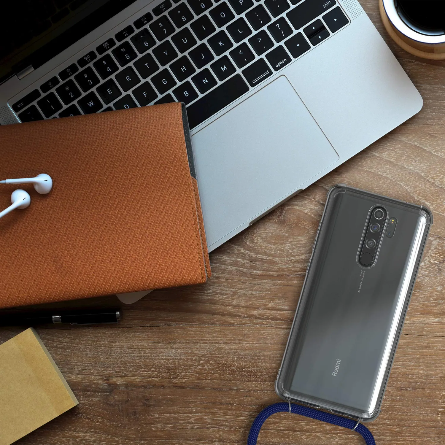 EAZY CASE Xiaomi Redmi Note 8 Pro Handykette Navy Blau