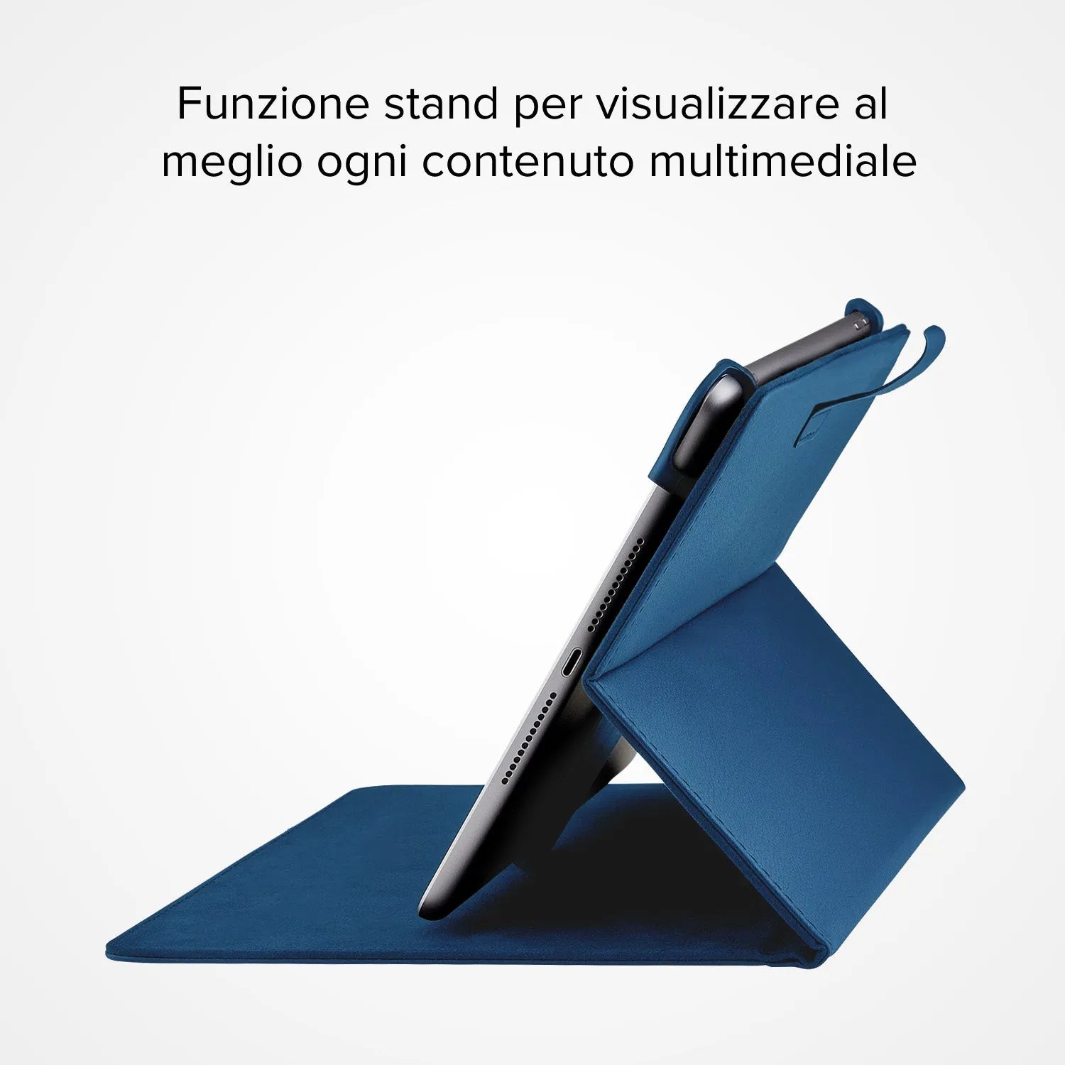 SBS Smart Book Case 9-11 Zoll Tablethülle Blau Standfunktion