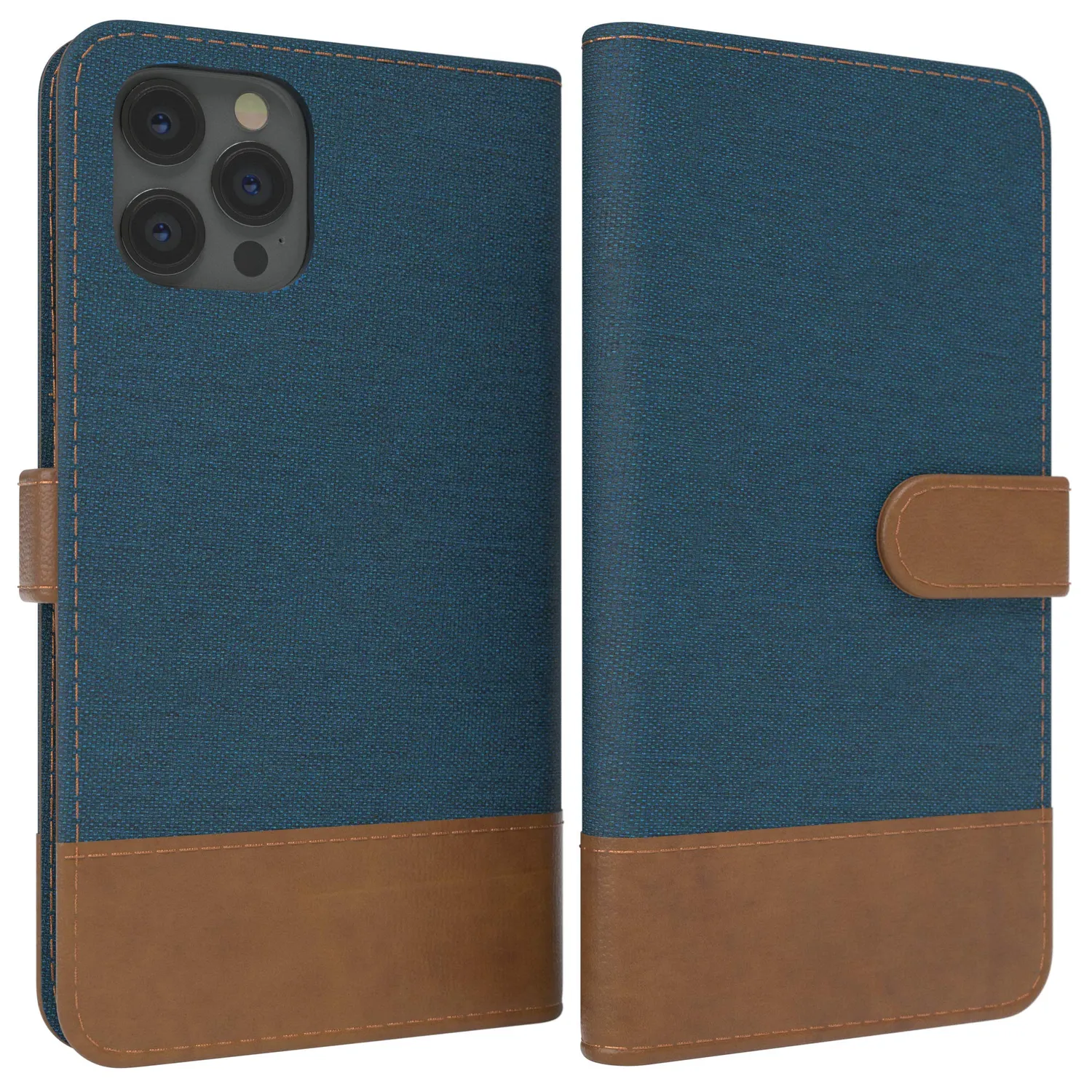 EAZY CASE iPhone 12 Pro Max Klapphülle Schwarz Book
