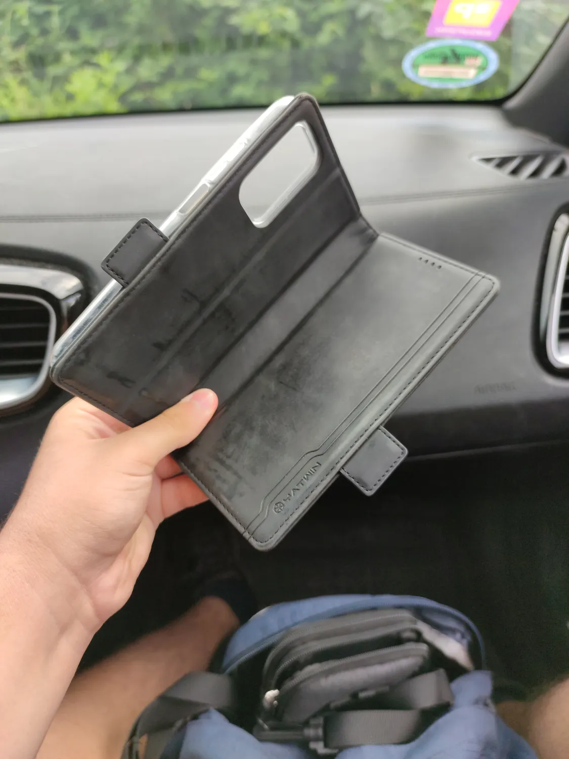 YATWIN Xiaomi Mi 10T / 10T Pro Klapphülle Schwarz RFID