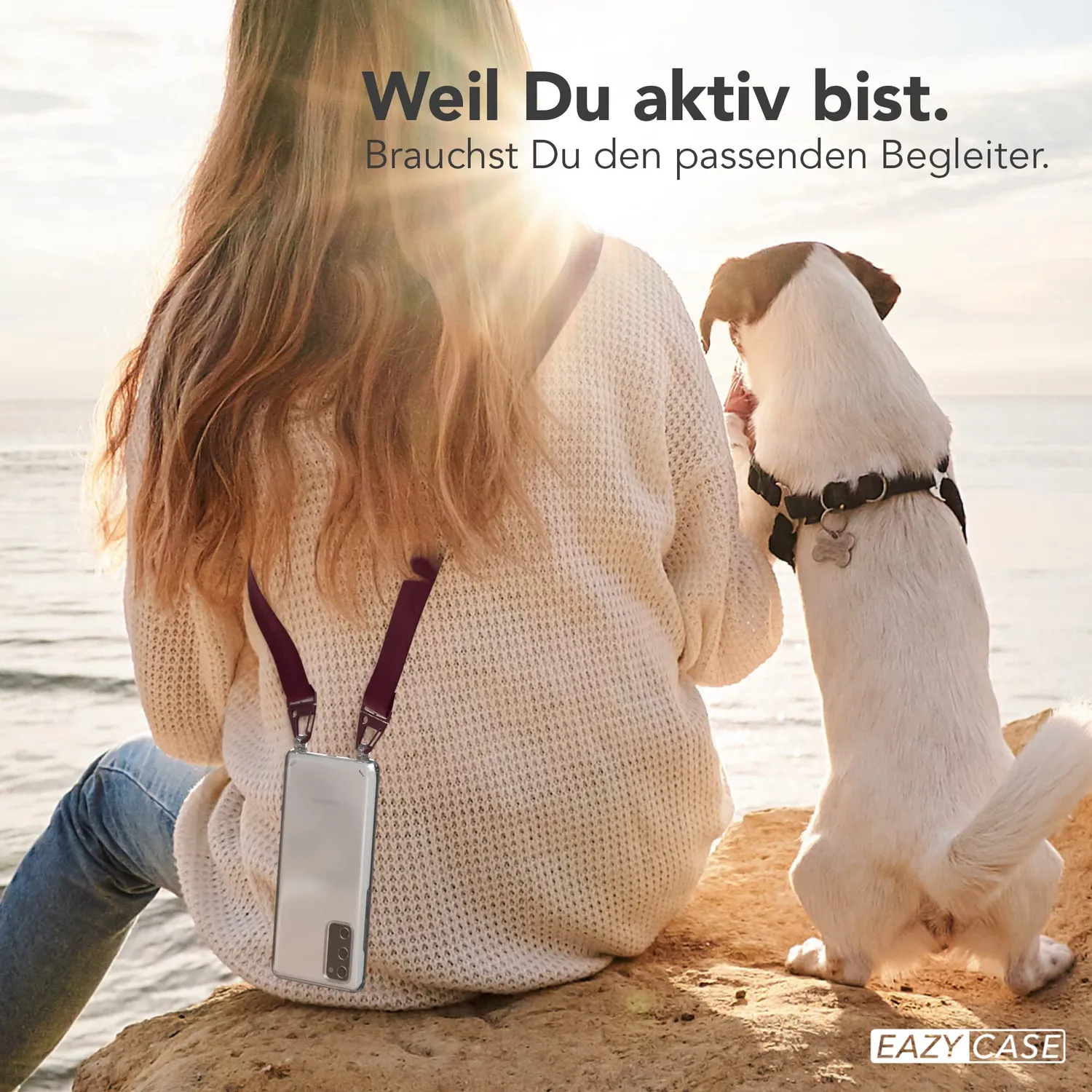 EAZY CASE Galaxy S20 Handykette Rot Dunkel