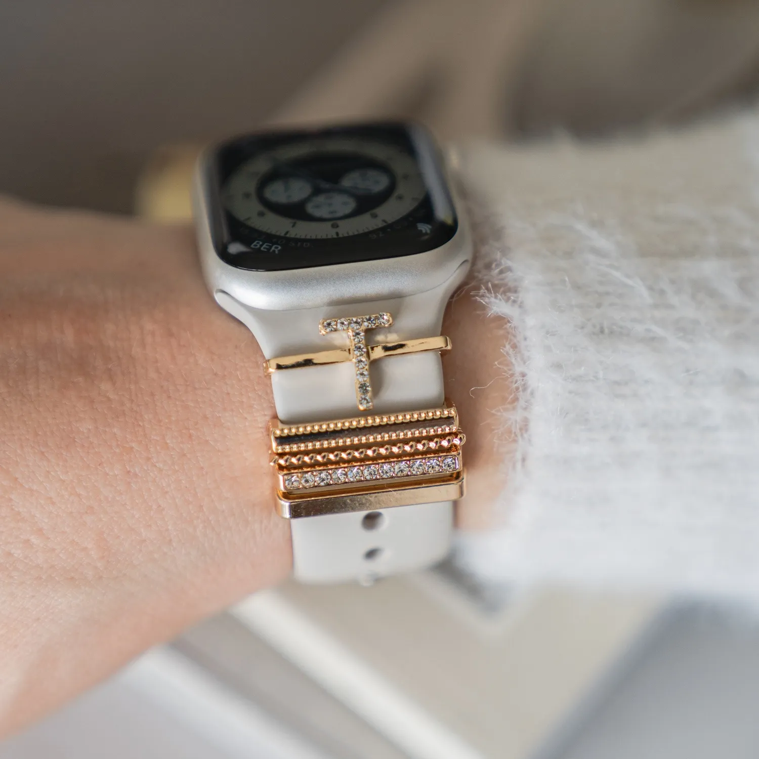 arktisband Apple Watch Charms Buchstabe T Initial