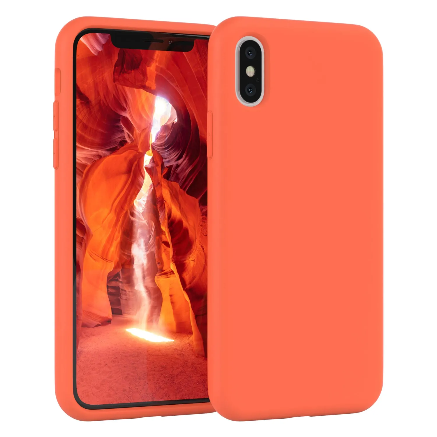 EAZY CASE iPhone X/XS Nano Silikonhülle Beere dünn