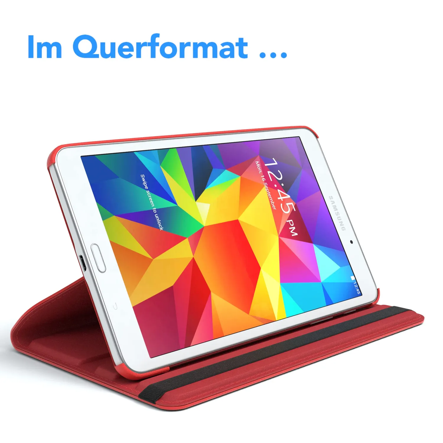 EAZY CASE Galaxy Tab 3 7.0 Rotation Hülle Rot 360°