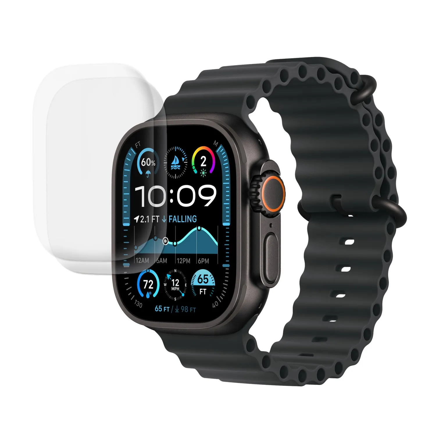 arktis Full Protection Apple Watch Ultra Schutzfolie 2er Set
