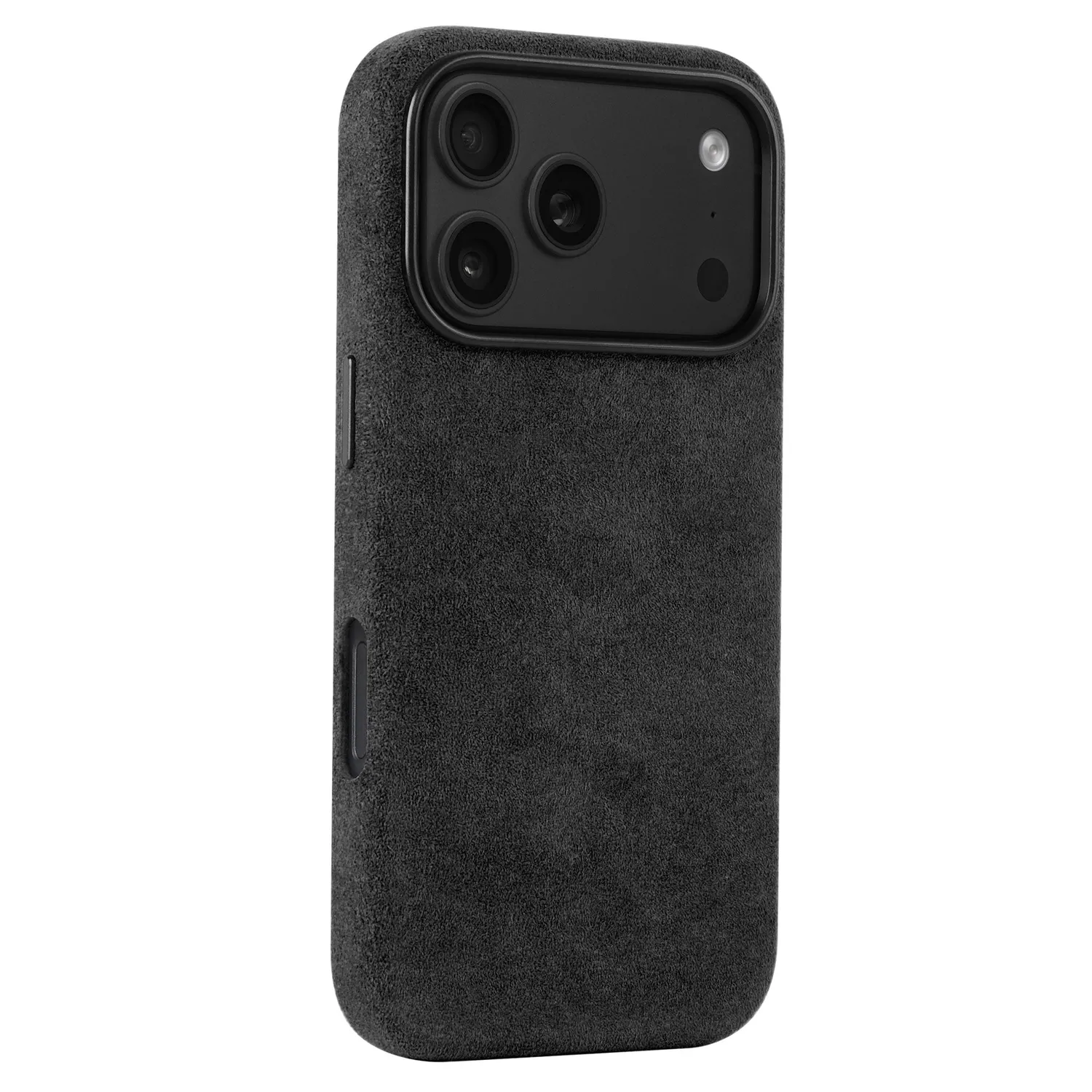 arktis iPhone 18 Pro Max Hülle Schwarz Alcantara