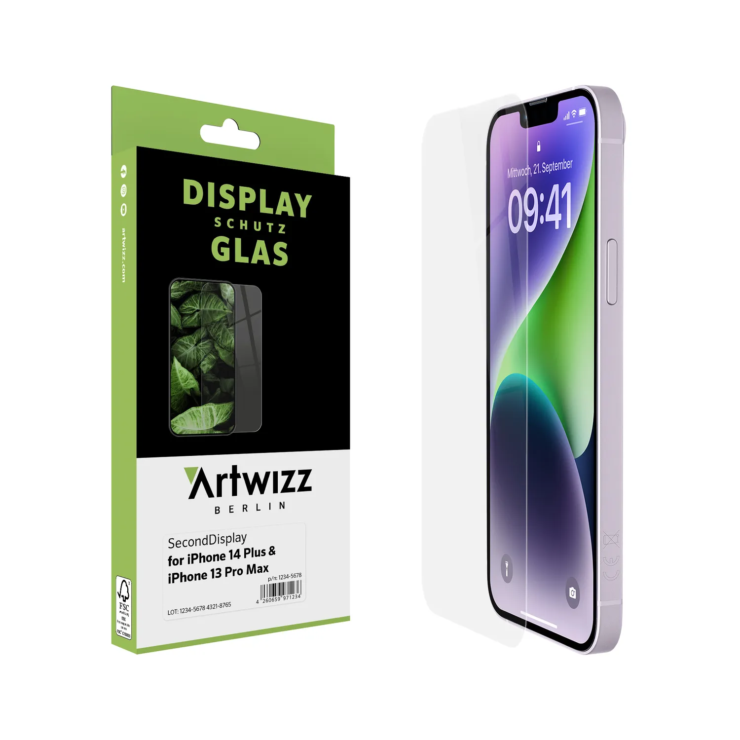 Artwizz SecondDisplay iPhone 14 Plus / 13 Pro Max Panzerglas