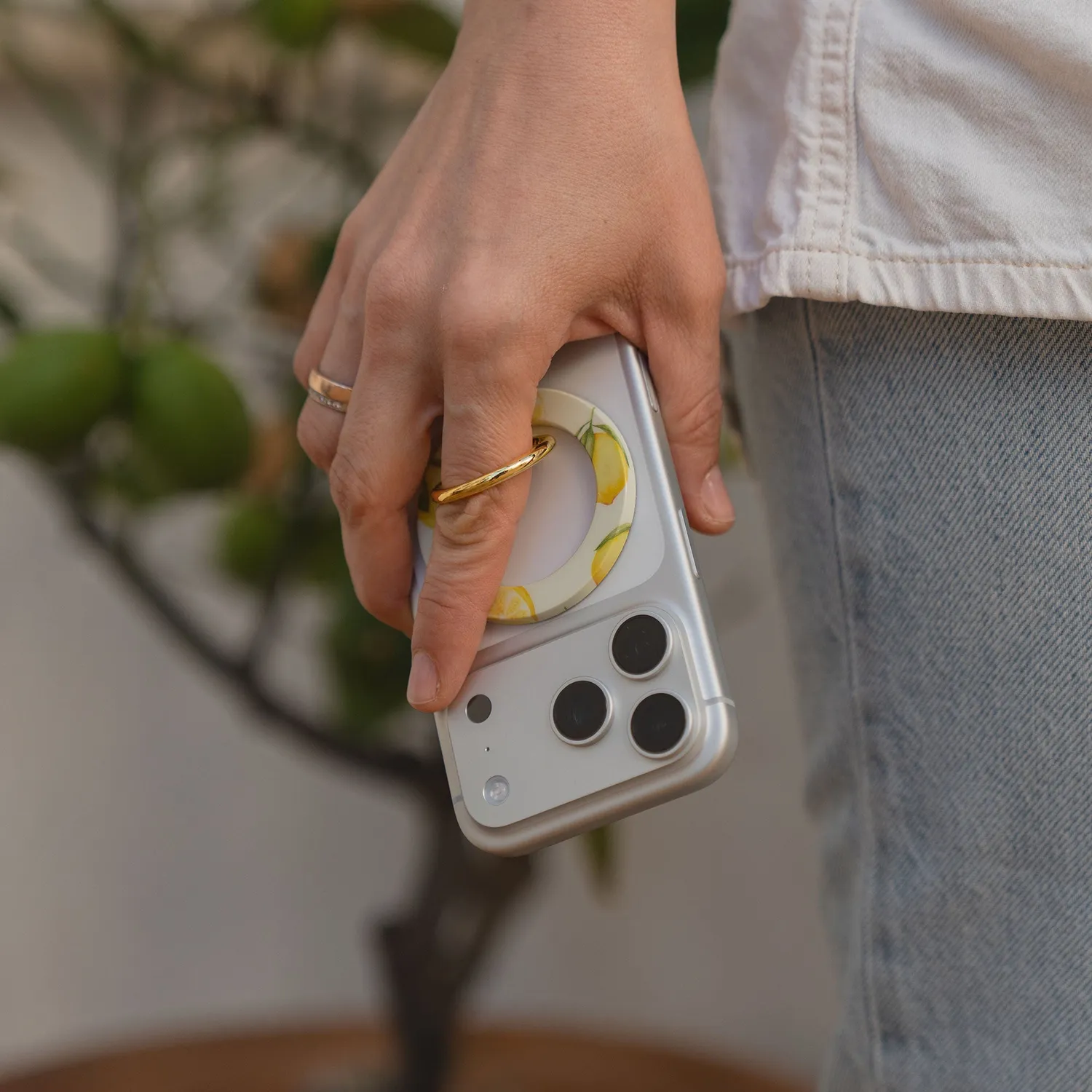 arktis MagSafe Ringhalter Limone N52-Magnet