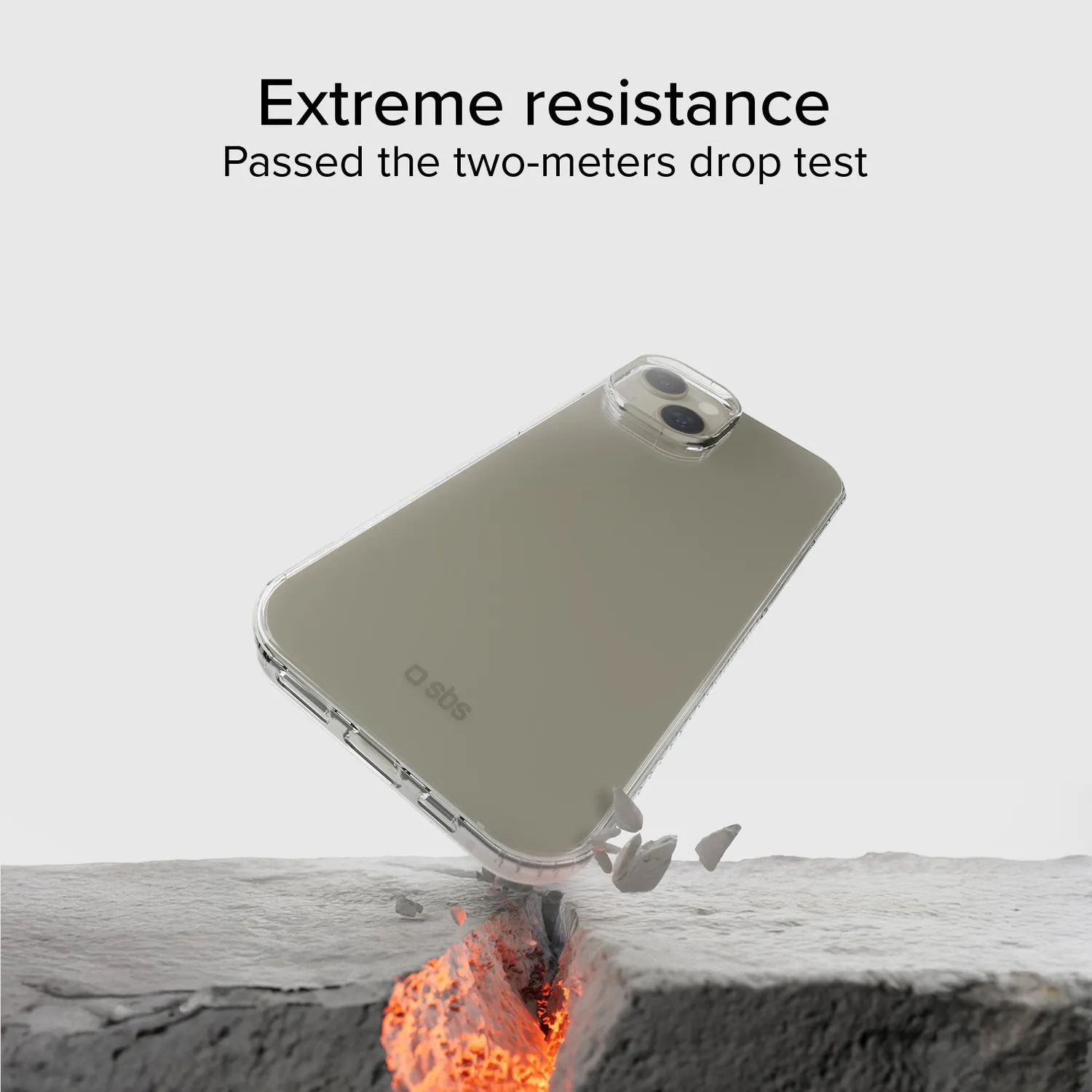 SBS Extreme X2 iPhone 14/13 Hülle transparent robust