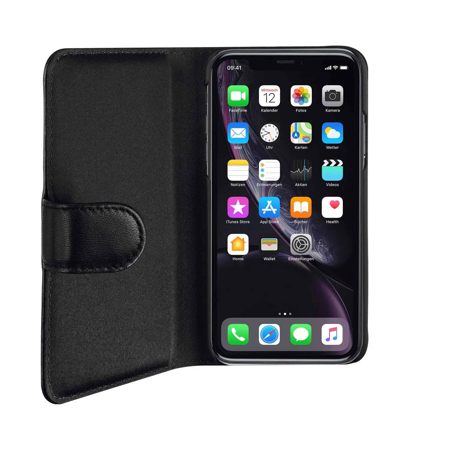 Artwizz SeeJacket Leather iPhone XR Lederhülle schwarz