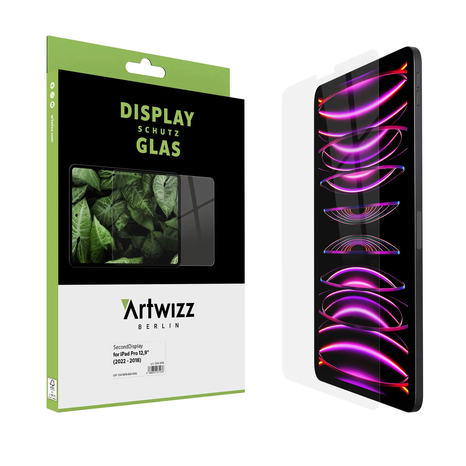 Artwizz SecondDisplay iPad Pro 12,9 Panzerglas 2022-2018