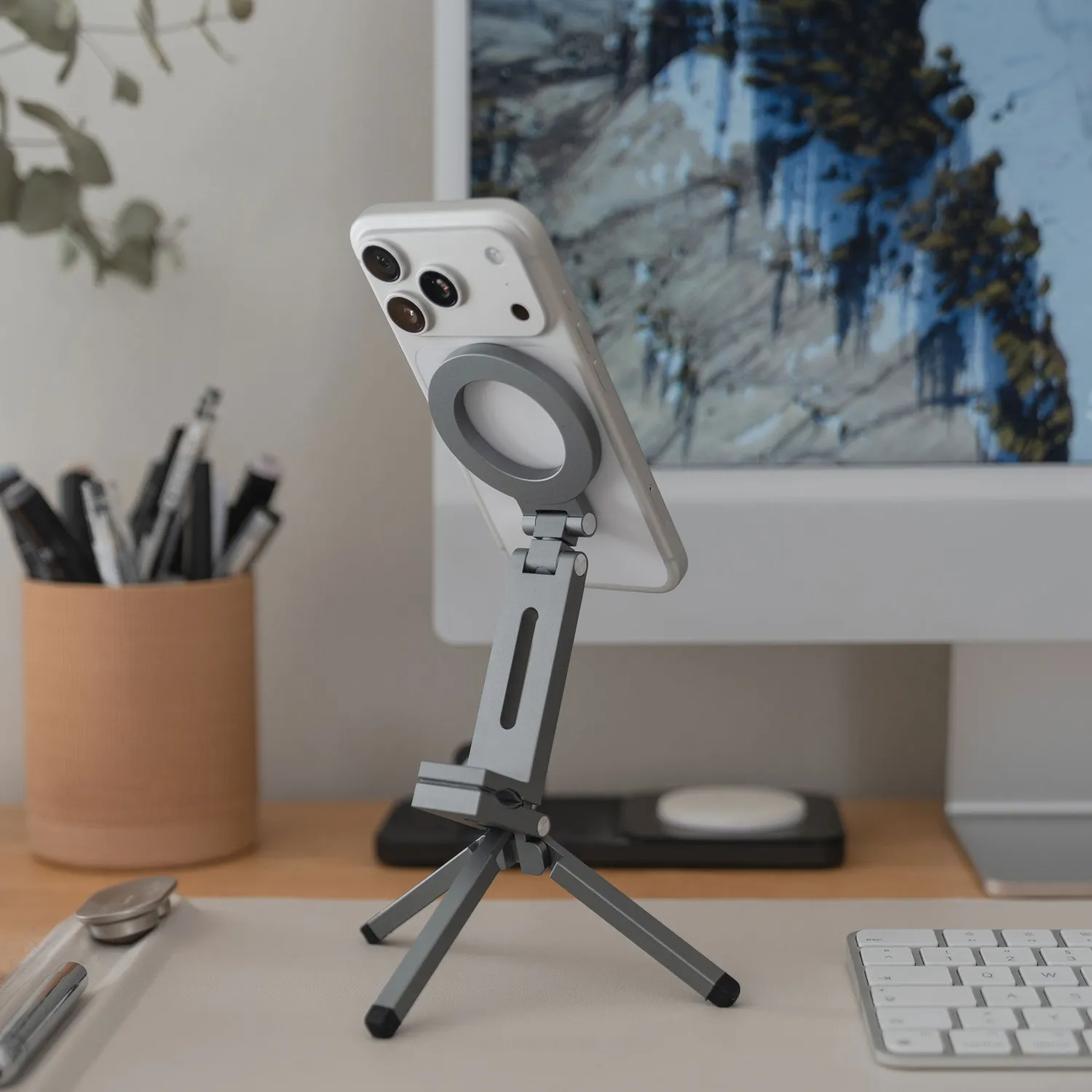 arktis Tripod 360 iPhone MagSafe Halterung schwarz