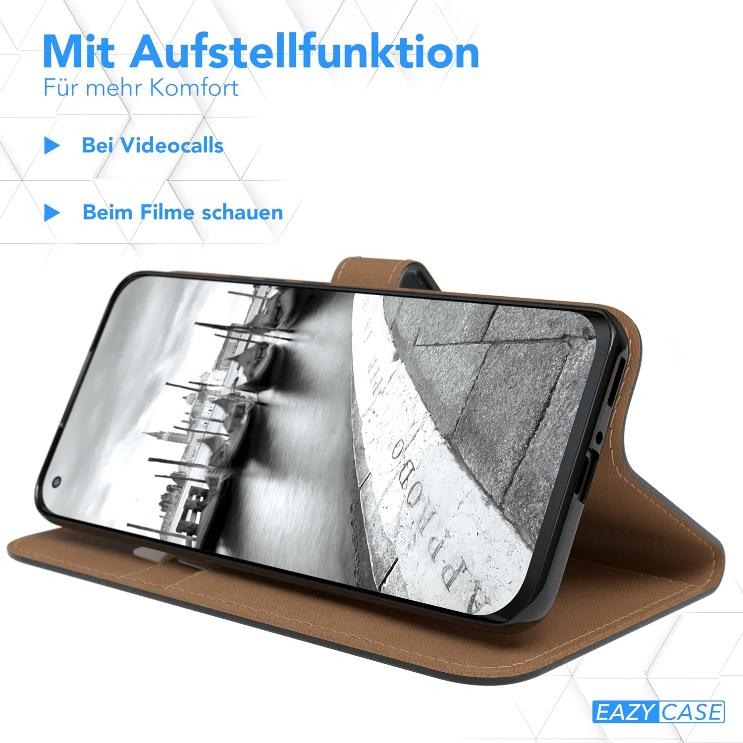 EAZY CASE Xiaomi Mi 11 Klapphülle Book Schwarz Kunstleder