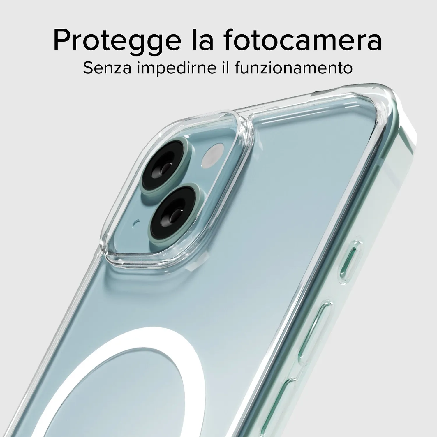 SBS Hülle iPhone 15 MagSafe transparent