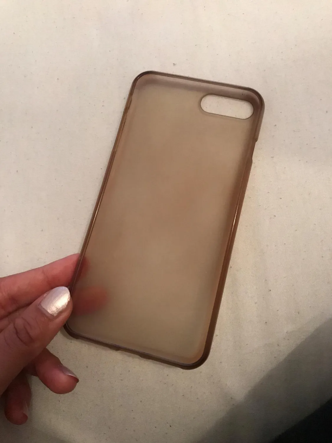 EAZY CASE iPhone 7 Plus / 8 Plus Hülle Anthrazit gebürstet