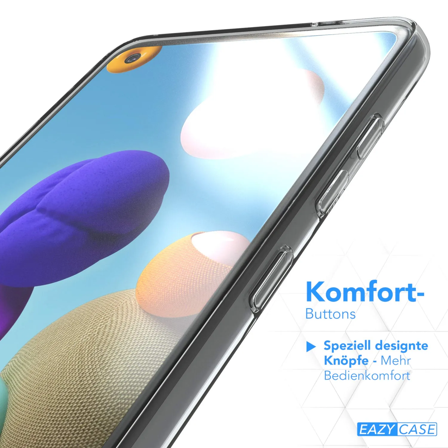 EAZY CASE Galaxy A21s Hülle Transparent ultra dünn