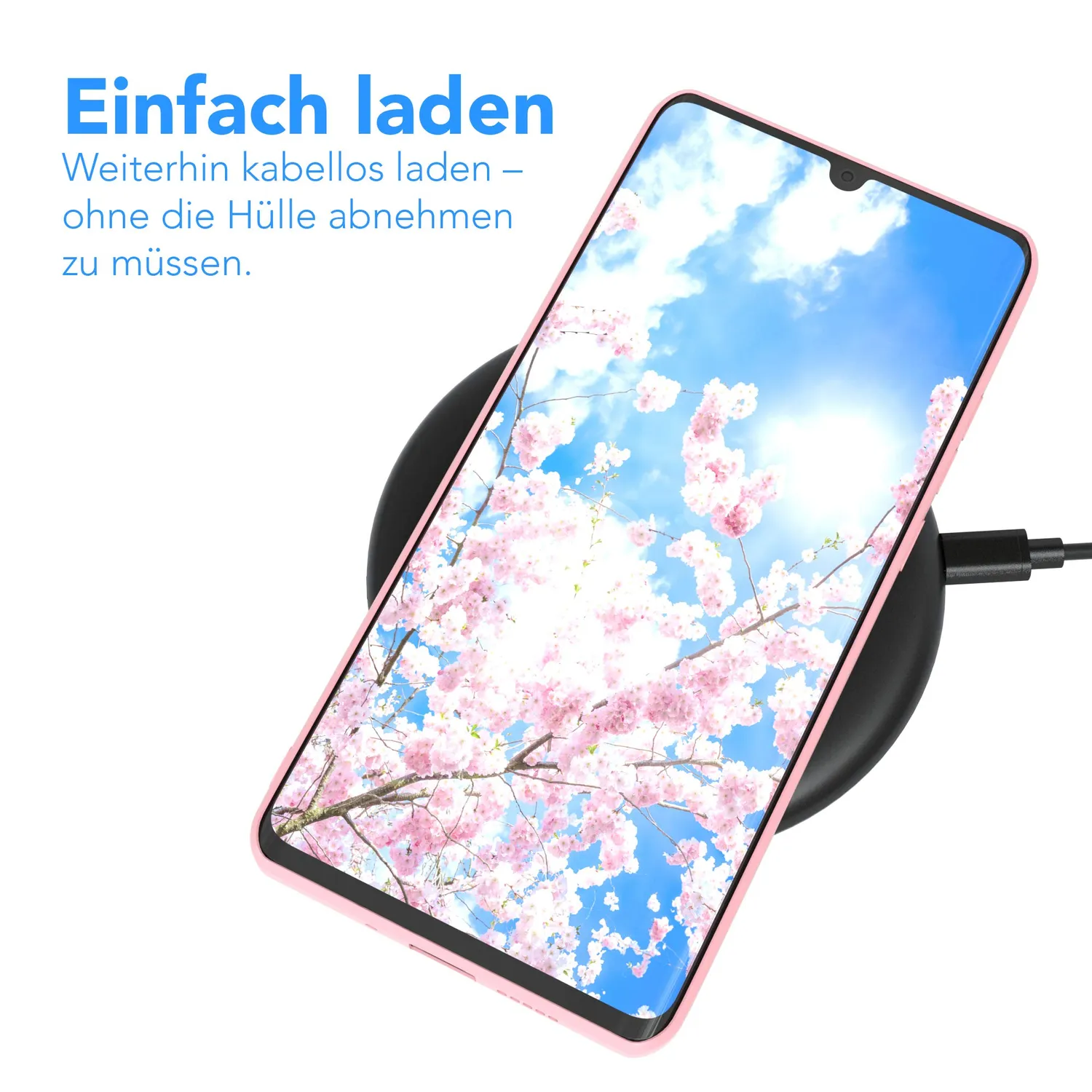 EAZY CASE Huawei P30 Pro Silikon Hülle Rosa matt 0,8mm