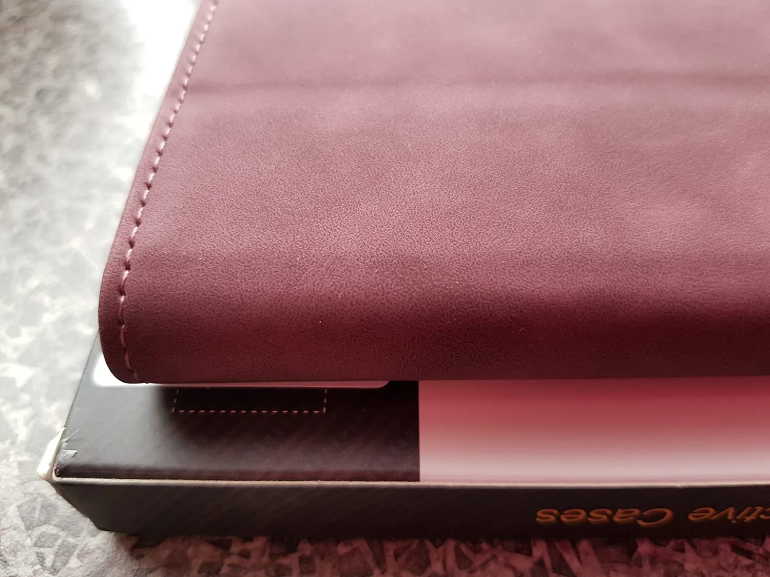 YATWIN Samsung Galaxy Note 10 Plus Klapphülle Schwarz Leder mit Kartenfach