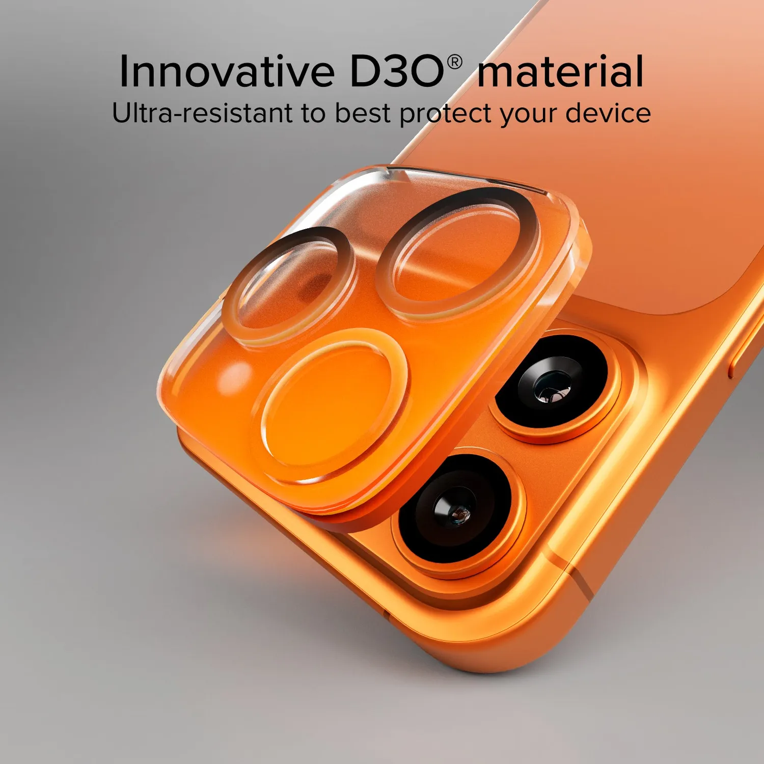 SBS D3O Kameraglas iPhone 17 Pro Schutz Schwarz stoßfest