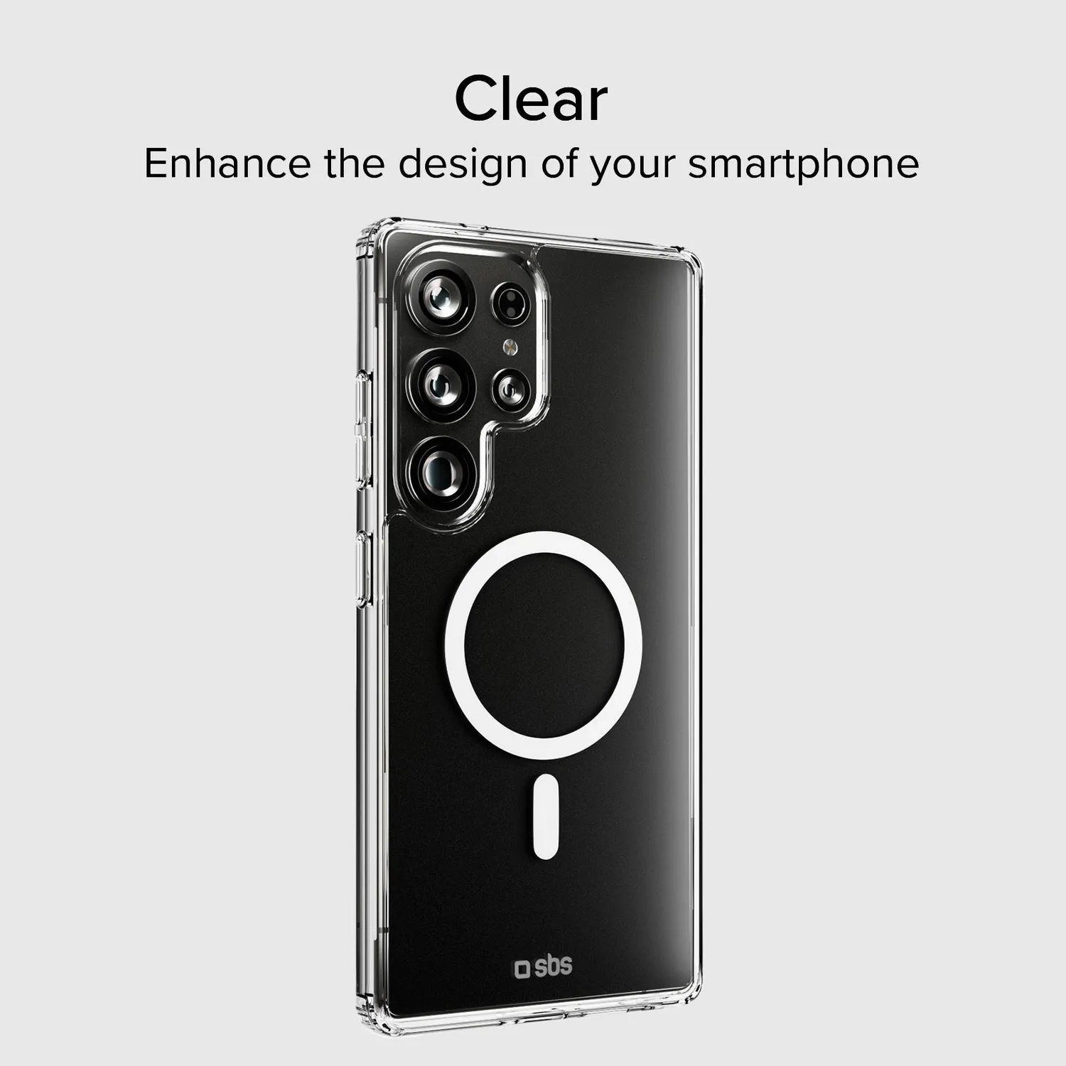 SBS Samsung S25 Ultra Handyhülle transparent magnetisch