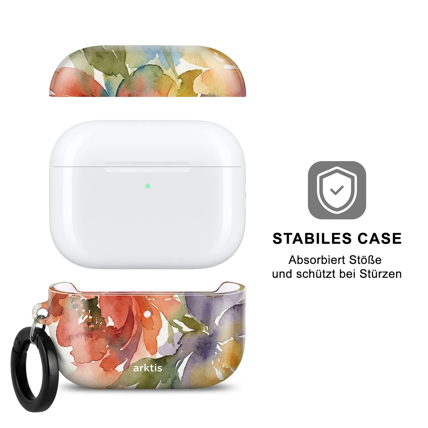 arktis AirPods Pro 3 Hülle Floral Qi-Laden