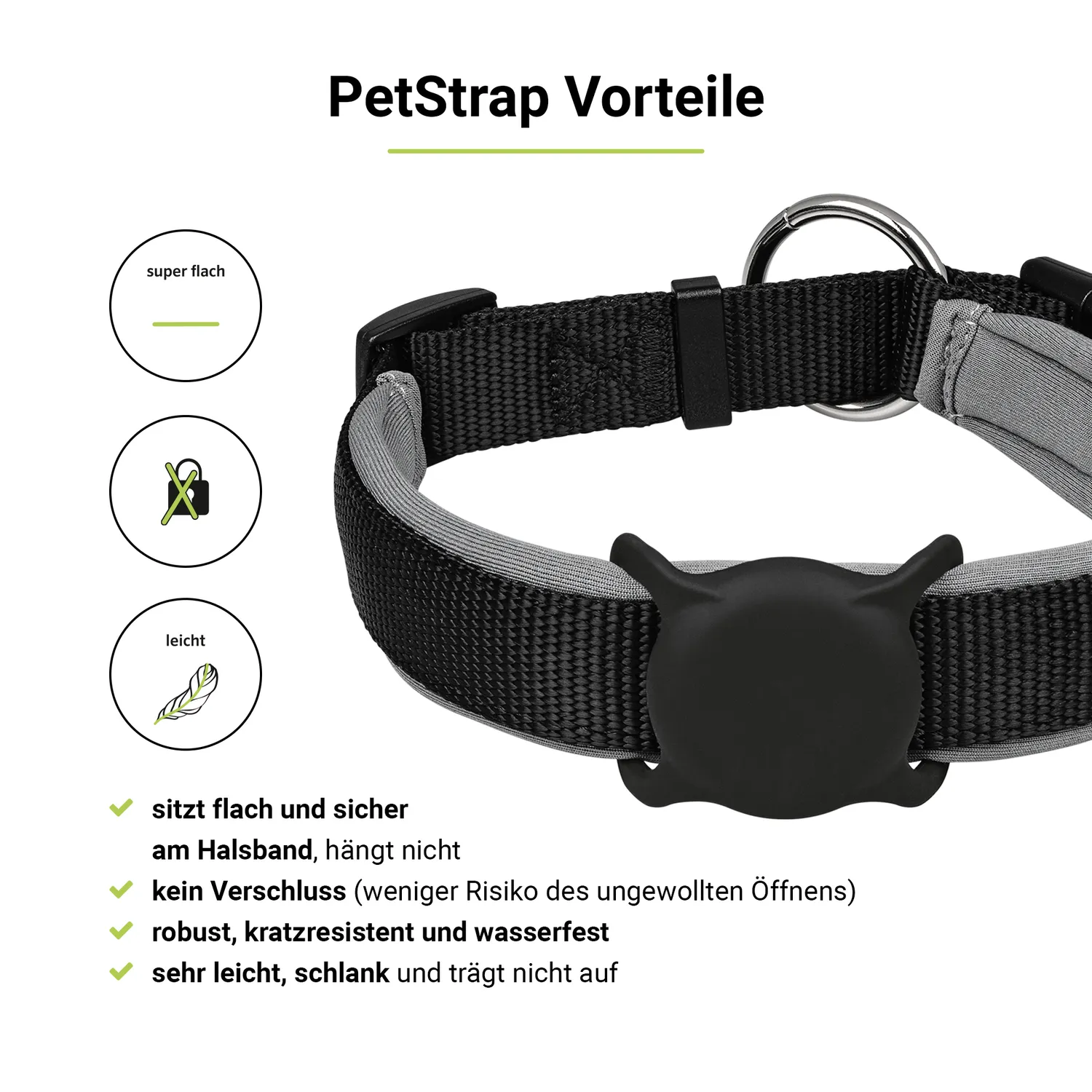 Artwizz PetStrap AirTag Hülle für Halsband Hund Katze