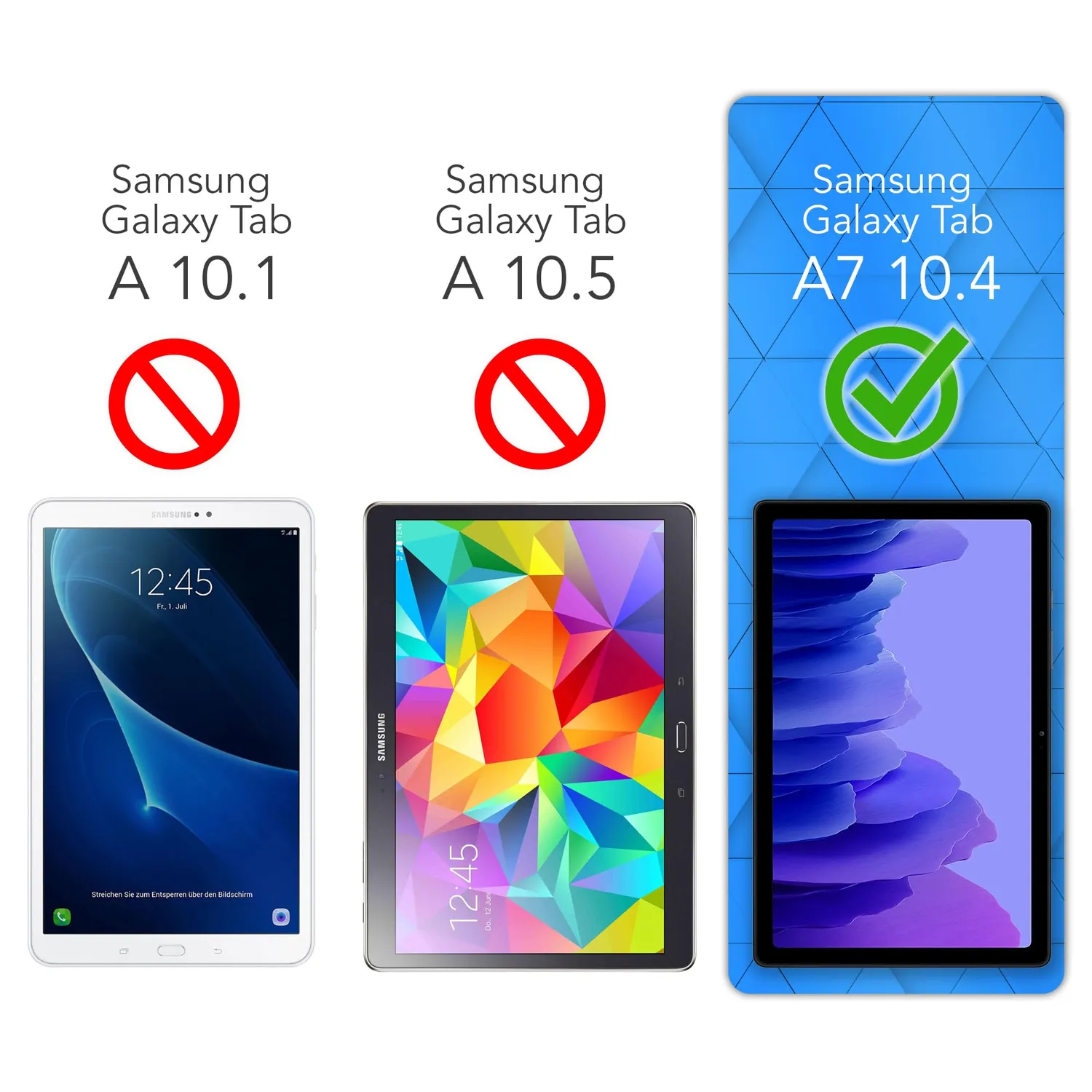 EAZY CASE Galaxy Tab A7 Panzerglas 10,4 Zoll 9H