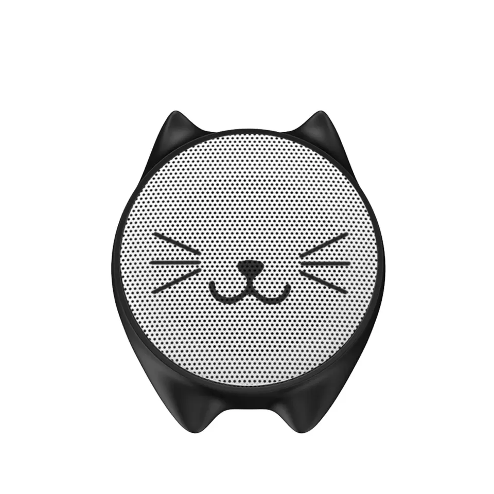 SBS Bluetooth Lautsprecher Katze Silikon 3W rosa