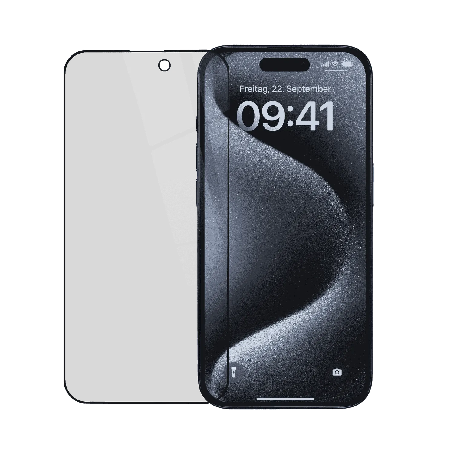 Artwizz PrivacyGlass iPhone 15 Pro Panzerglas Blickschutz