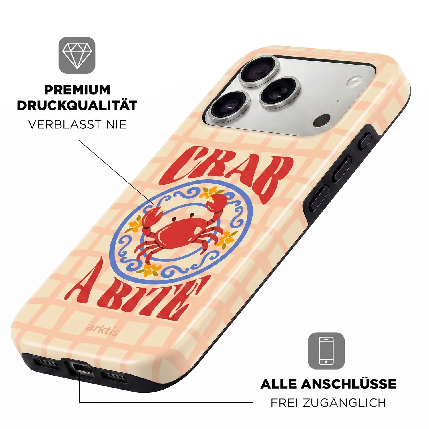 arktis Crab iPhone 17 Pro Max Hülle MagSafe