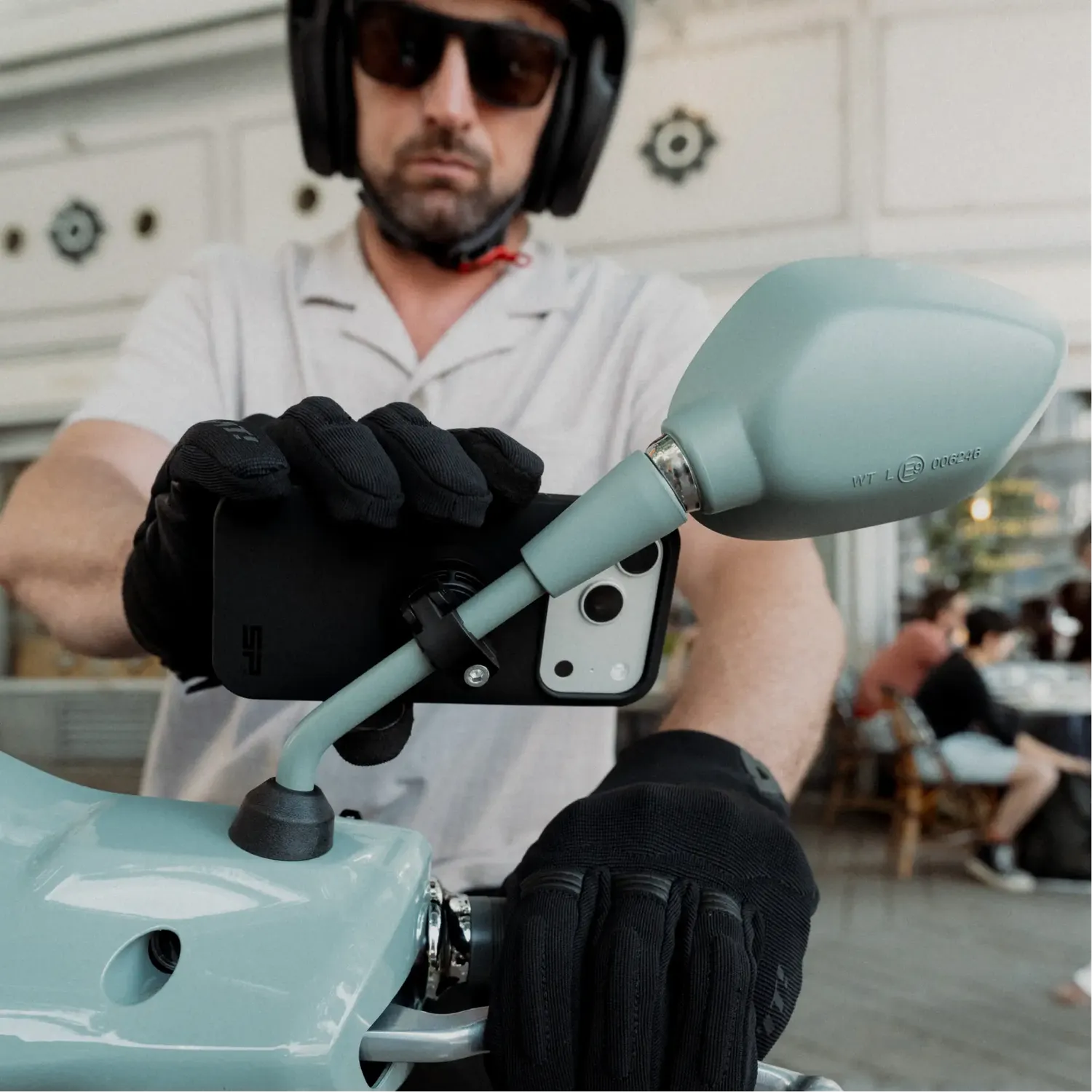 SP Connect Mirror Mount Handyhalterung Spiegel Motorrad