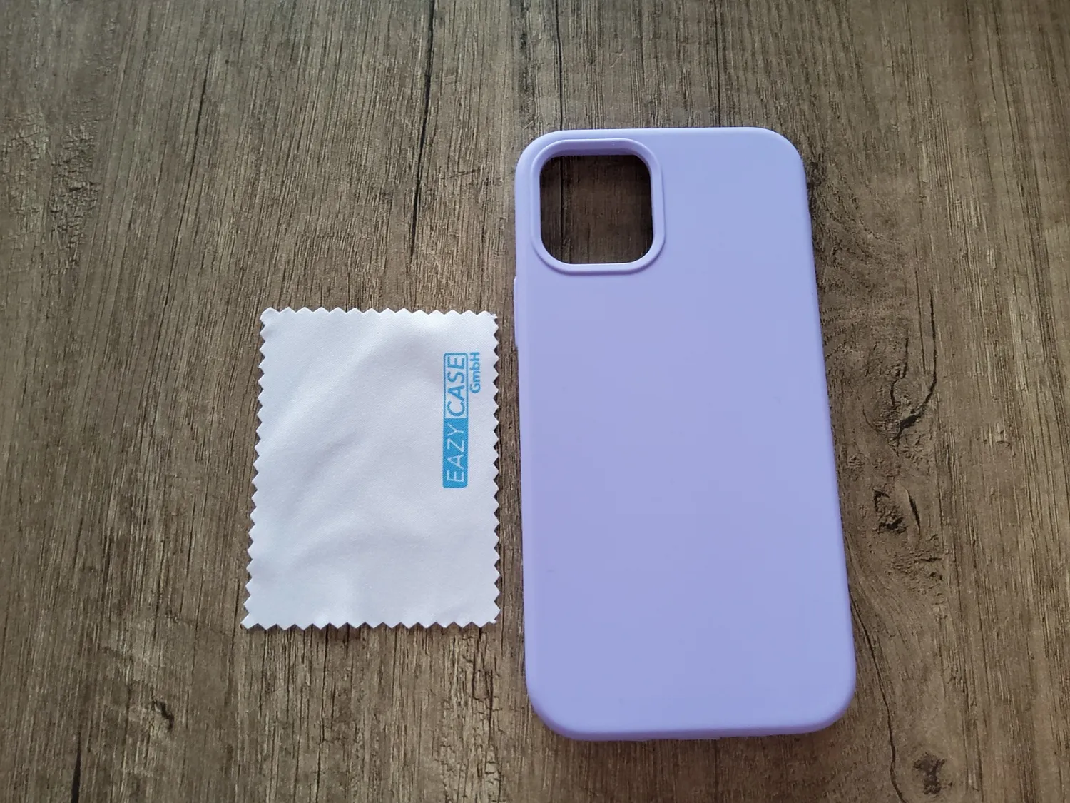EAZY CASE Premium Silikon iPhone 12 Handyhülle Lavendel Lila matt