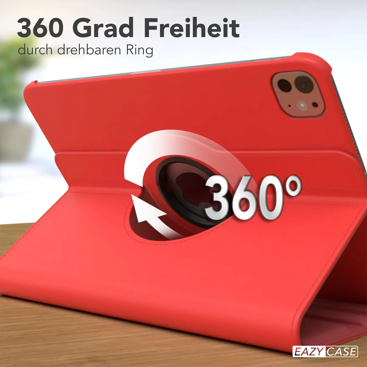 EAZY CASE iPad Pro 10,9" 2024 Tablethülle 360° Rot