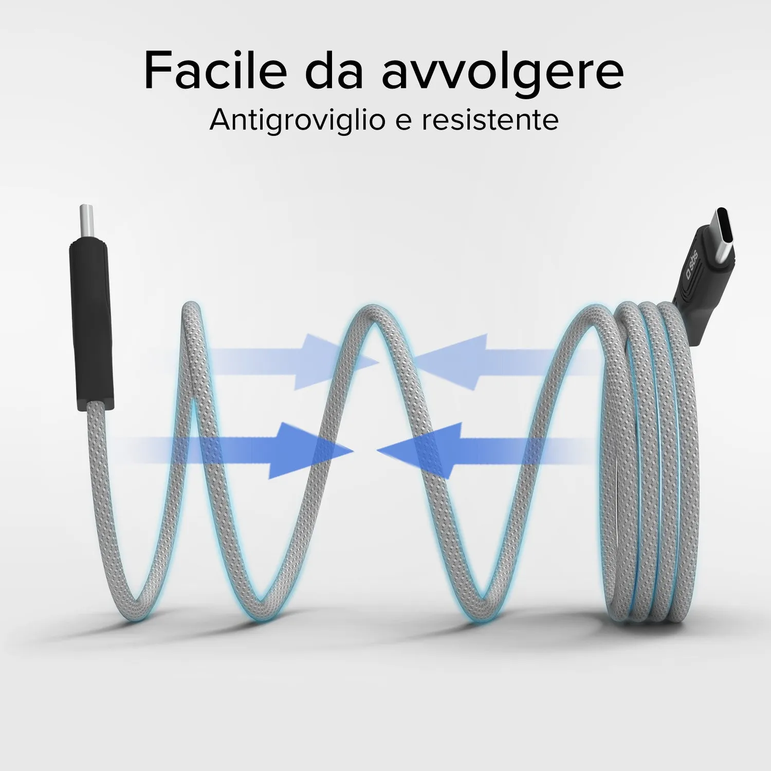 SBS USB-C Ladekabel magnetisch 1 m 60W