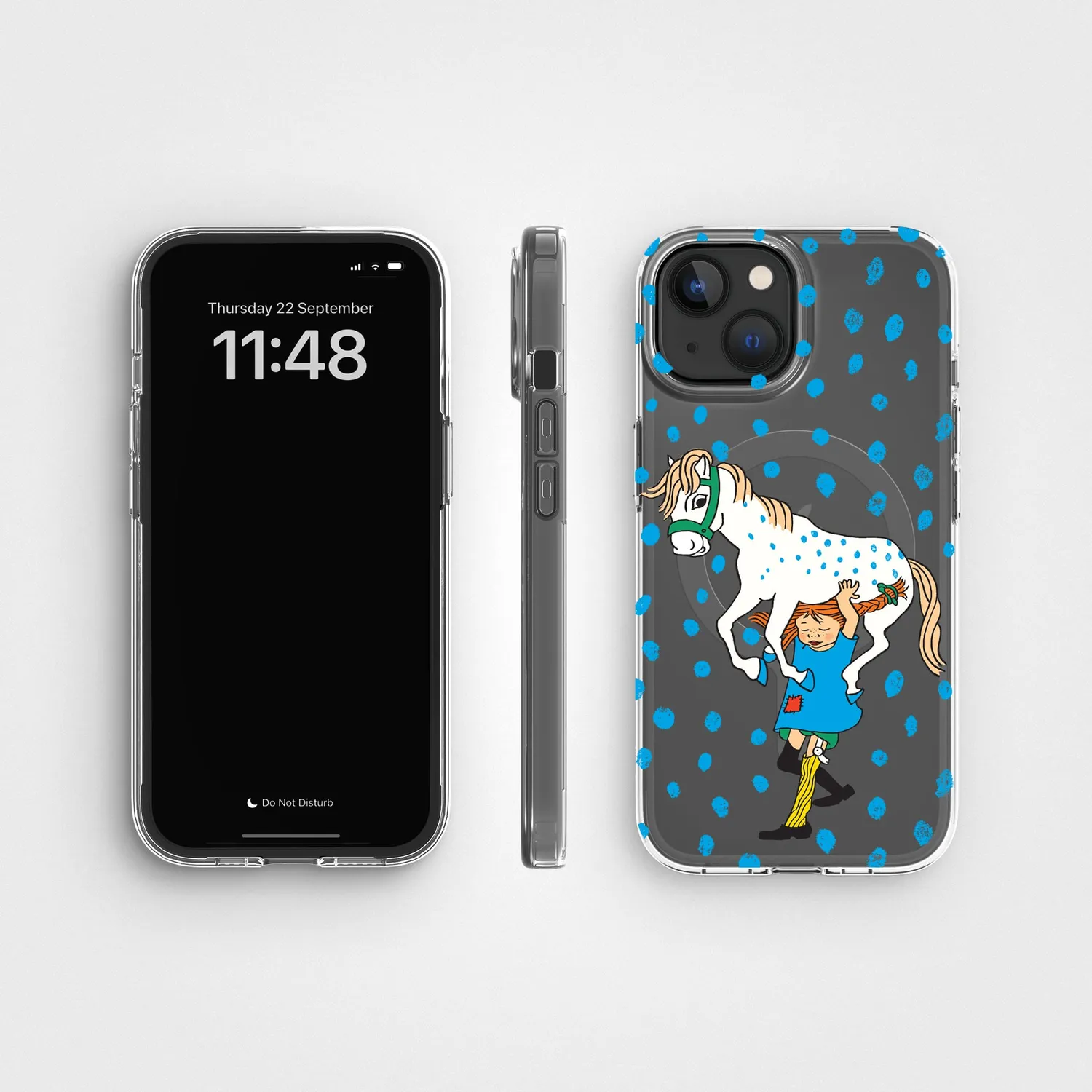 agood company CLRPRTCT iPhone 15 Handyhülle transparent Pippi