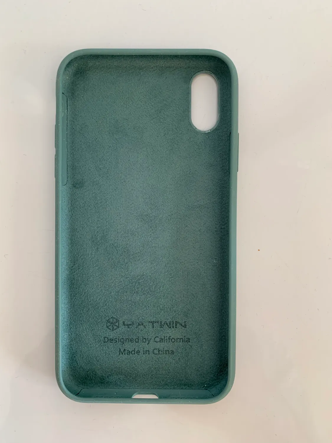 YATWIN iPhone XR Silikonhülle Dunkelgrün Folie stoßfest