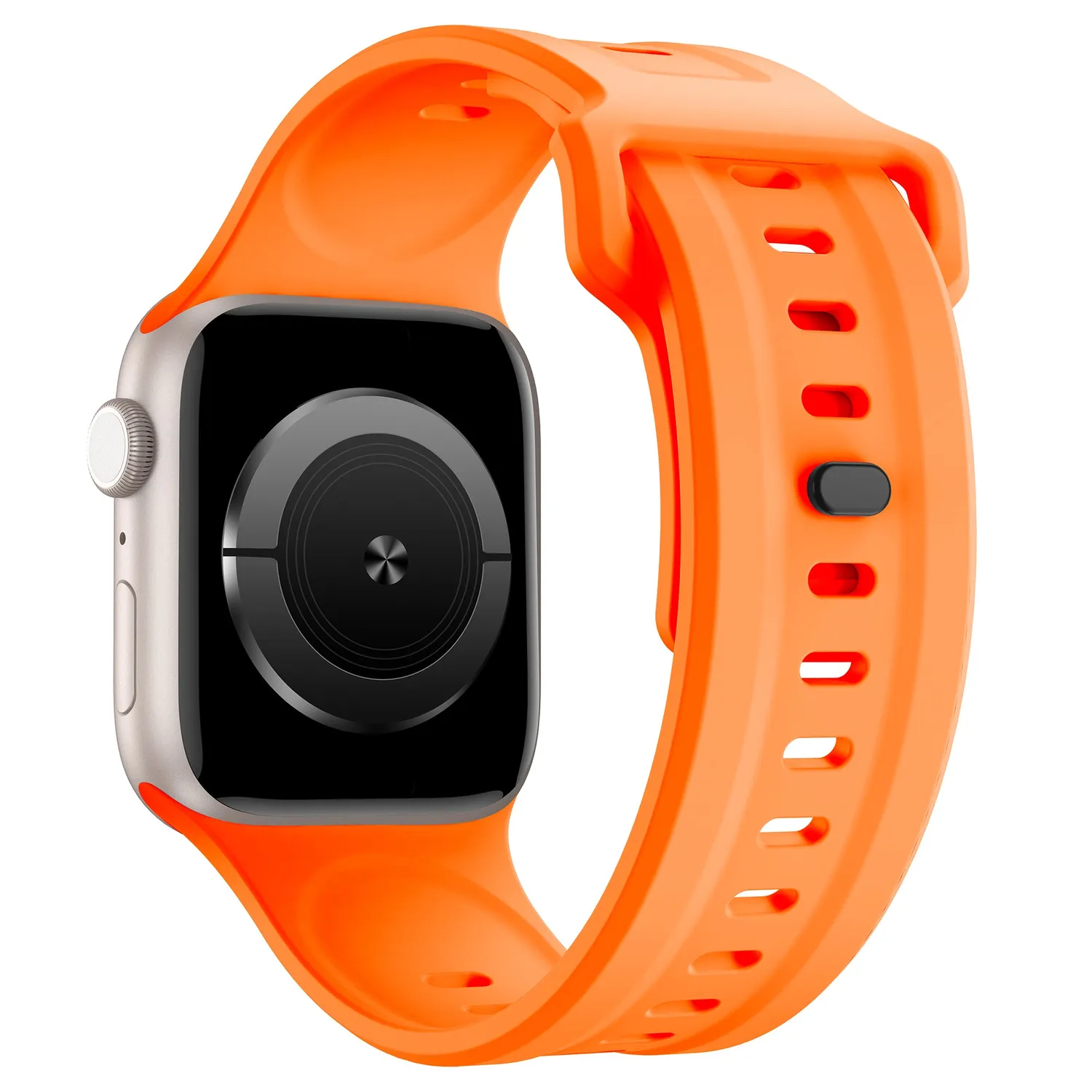 arktisband Sweat FKM Sportarmband Orange 44mm elastisch