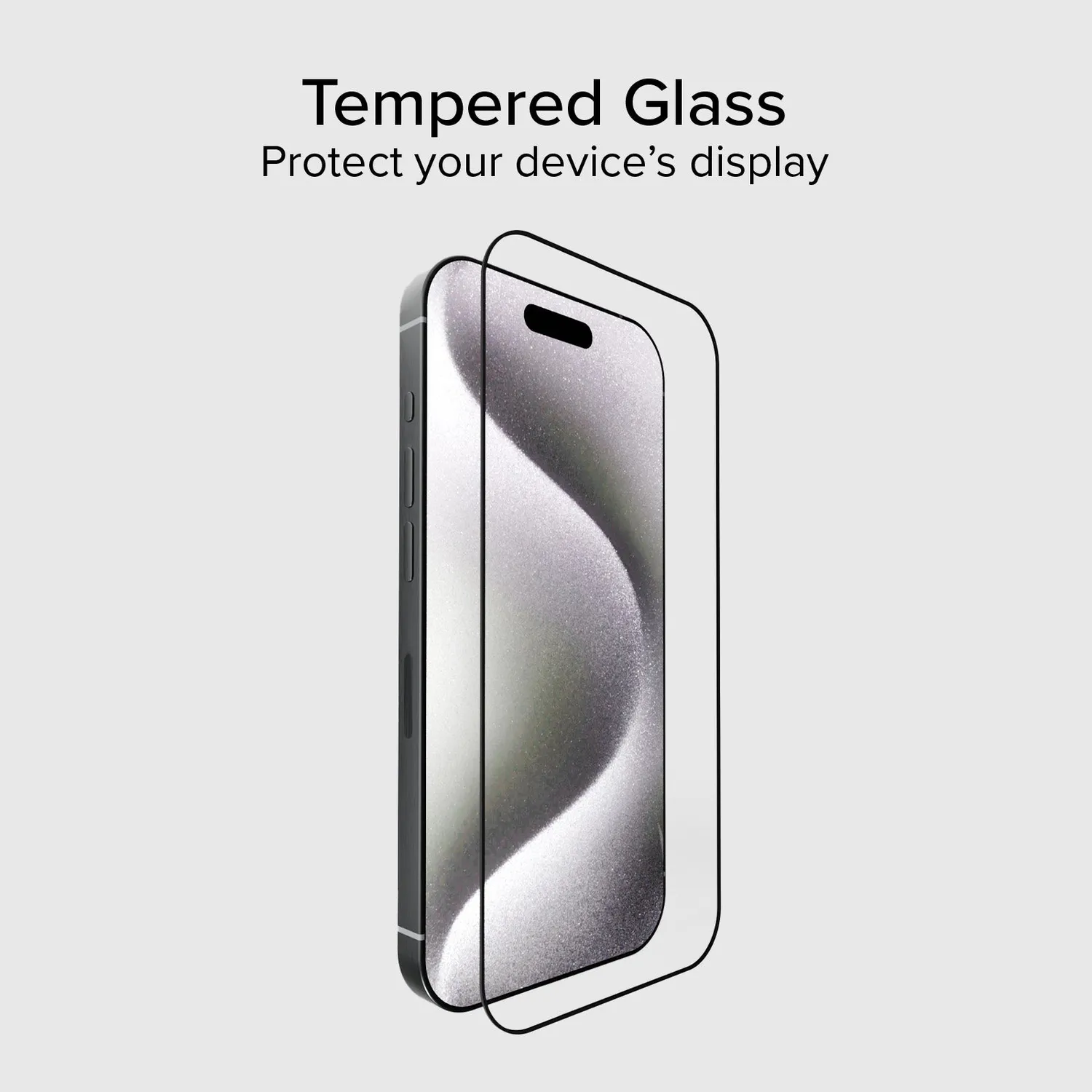 SBS Full Cover Panzerglas iPhone 15 Pro Max Schwarz Glas