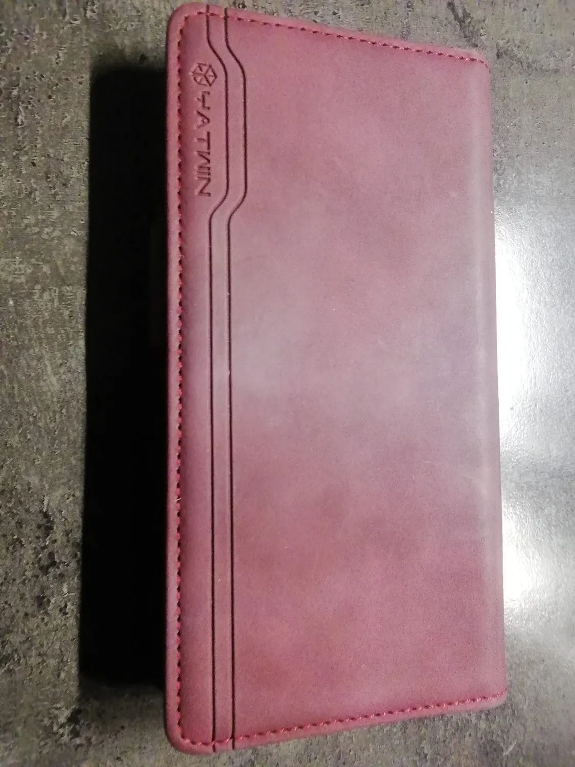 YATWIN Galaxy S9 Plus Handyhülle Schwarz Leder mit Kartenfach