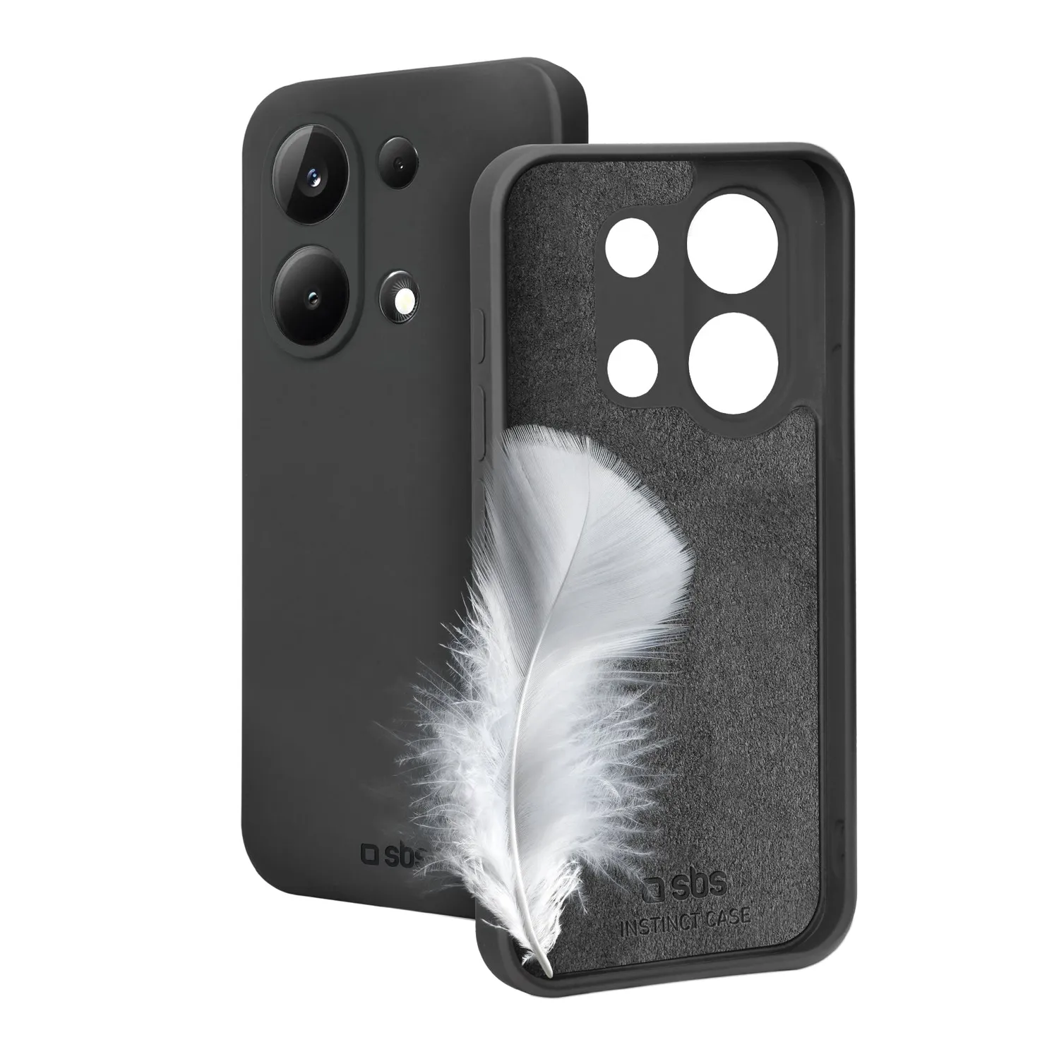 SBS Instinct Handyhülle Xiaomi Redmi Note 13 4G schwarz TPU