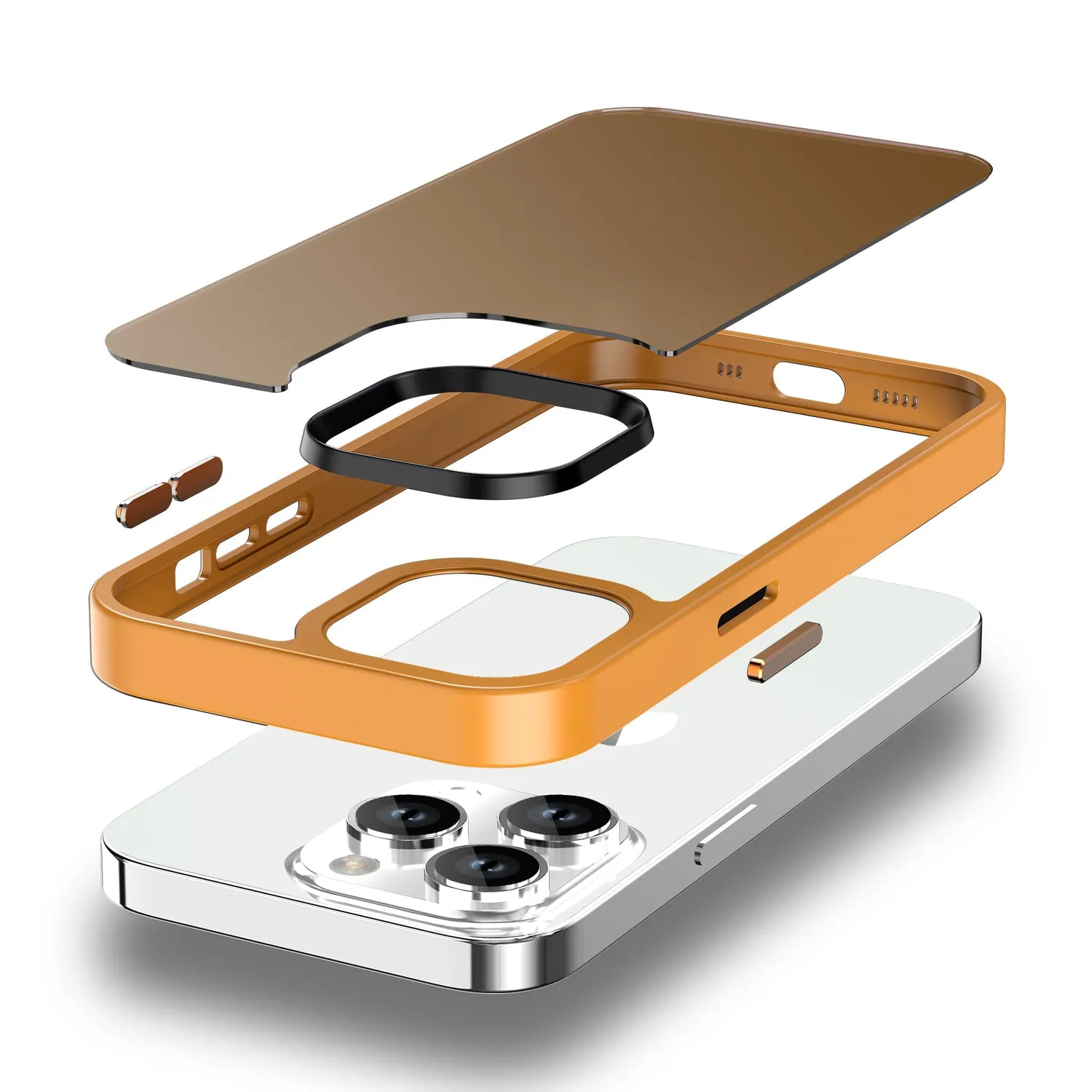 arktis iPhone 15 Pro Hülle Matt Sturmblau MagSafe