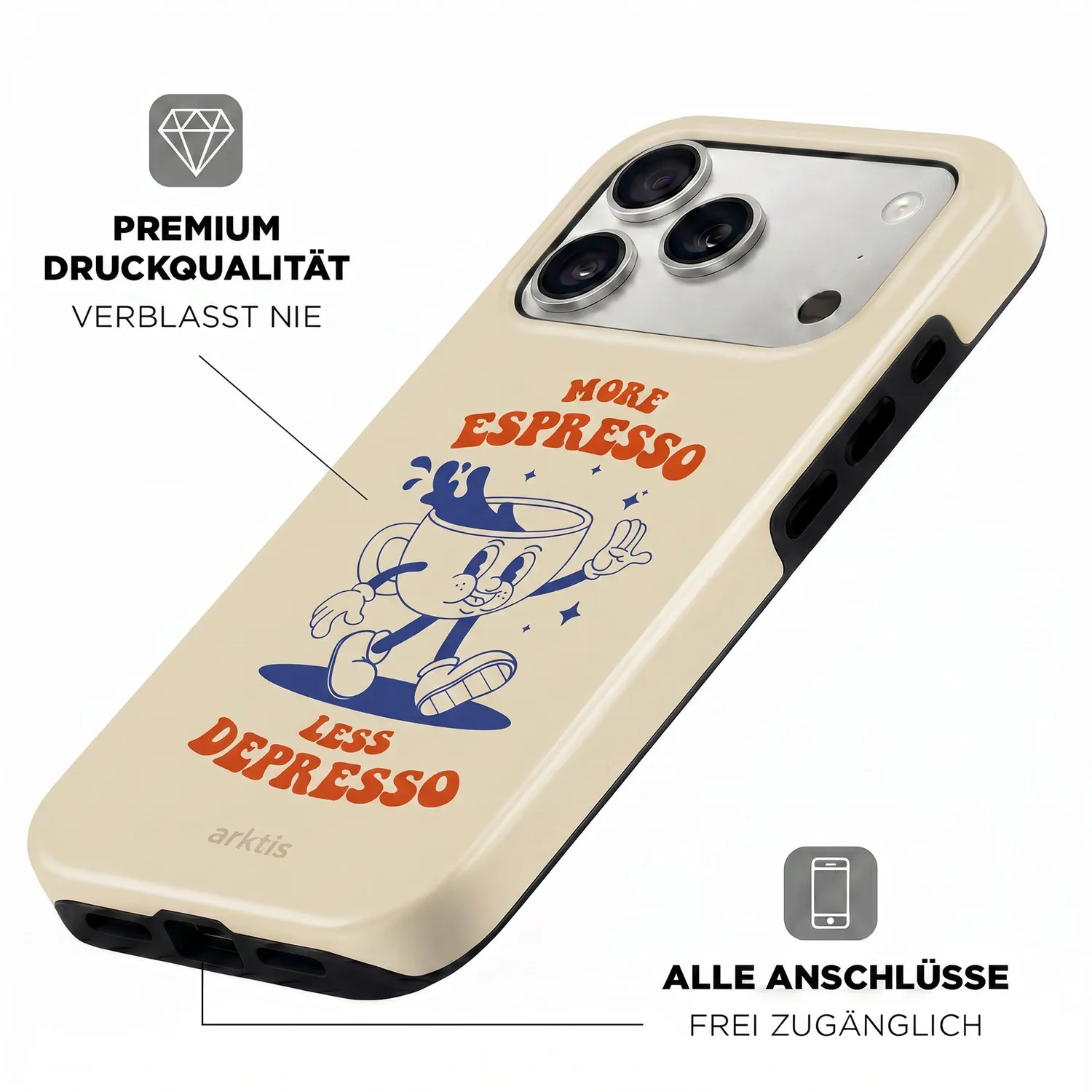 arktis Espresso iPhone 18 Pro Hülle MagSafe