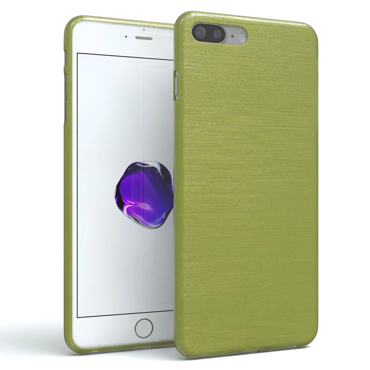 EAZY CASE iPhone 7 Plus / 8 Plus Hülle Anthrazit gebürstet