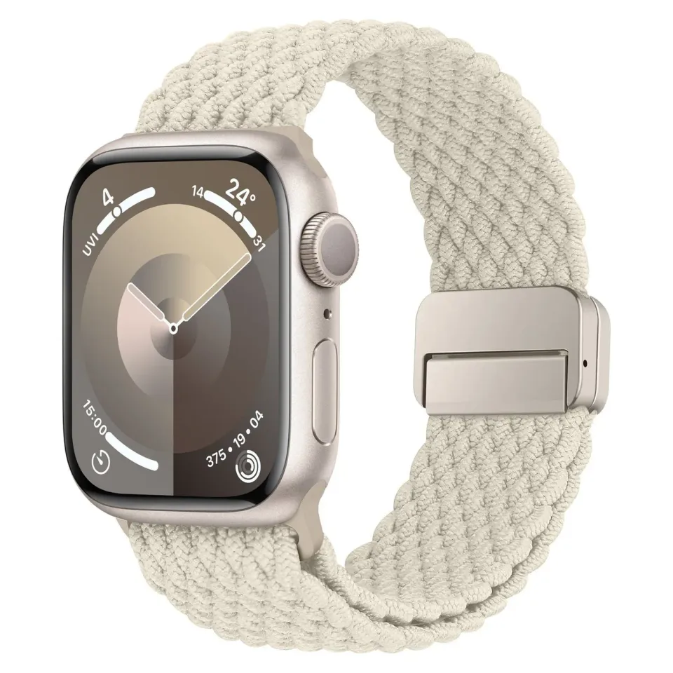 arktis Casual Apple Watch Armband Polarstern geflochten