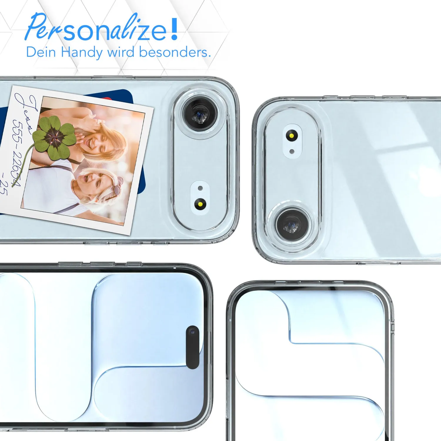 EAZY CASE Premium Crystal Handyhülle iPhone Air Transparent klar