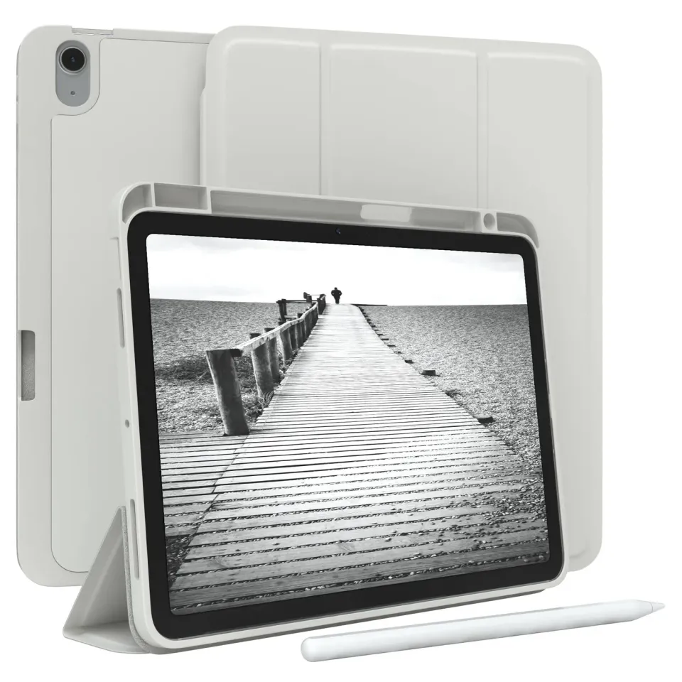 EAZY CASE iPad Air 6 Smartcase 10,9 Zoll Hellgrau Stift